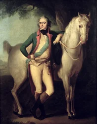 Prins Józef Antoni Poniatowski (1763-1813) bij zijn paard